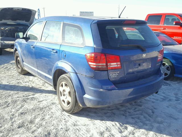 3D4GG47B39T548540 - 2009 DODGE JOURNEY SE BLUE photo 3