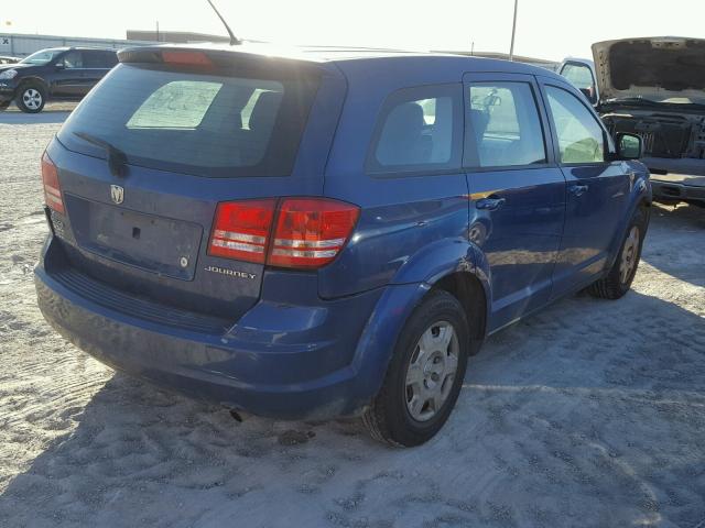 3D4GG47B39T548540 - 2009 DODGE JOURNEY SE BLUE photo 4