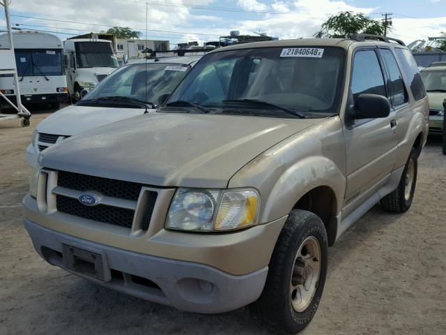 1FMYU60E01UC81602 - 2001 FORD EXPLORER S GOLD photo 2