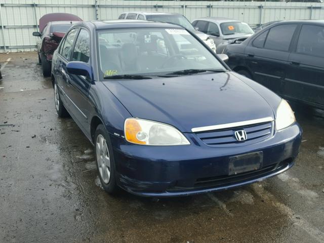 1HGES267X1L059140 - 2001 HONDA CIVIC EX 蓝色 照片 1