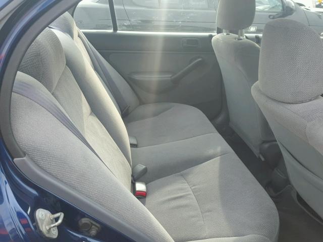 1HGES267X1L059140 - 2001 HONDA CIVIC EX 蓝色 照片 6