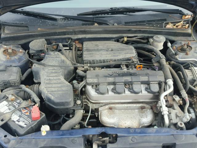 1HGES267X1L059140 - 2001 HONDA CIVIC EX BLUE photo 7