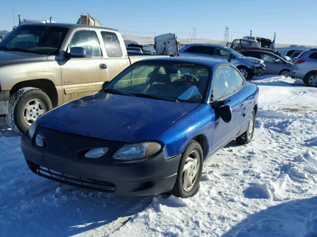 3FAKP1139WR261869 - 1998 FORD ESCORT ZX2 BLUE photo 2