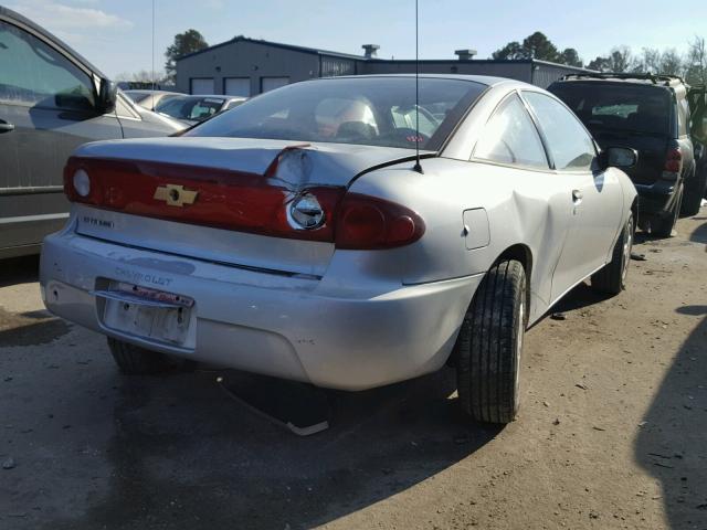 1G1JC12FX47278669 - 2004 CHEVROLET CAVALIER SILVER photo 4