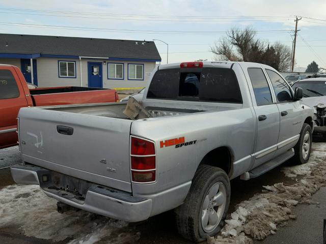 1D7HU18D74J257232 - 2004 DODGE RAM 1500 S SILVER photo 4