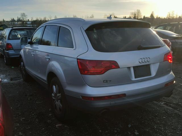 WA1AV74L87D007102 - 2007 AUDI Q7 4.2 QUA SILVER photo 3