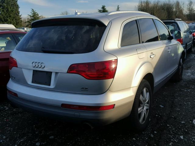 WA1AV74L87D007102 - 2007 AUDI Q7 4.2 QUA SILVER photo 4