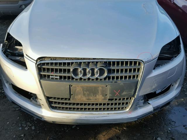 WA1AV74L87D007102 - 2007 AUDI Q7 4.2 QUA SILVER photo 9