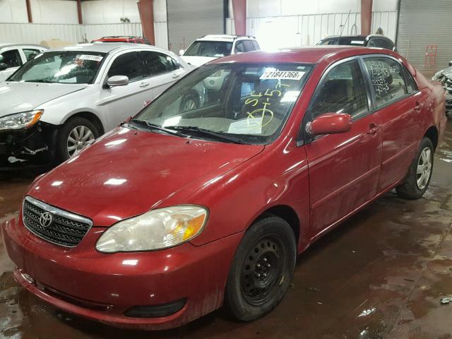 1NXBR30E66Z654543 - 2006 TOYOTA COROLLA CE RED photo 2