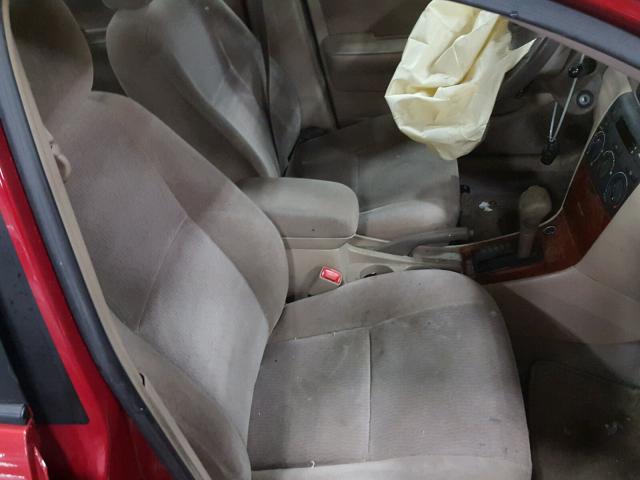 1NXBR30E66Z654543 - 2006 TOYOTA COROLLA CE RED photo 5