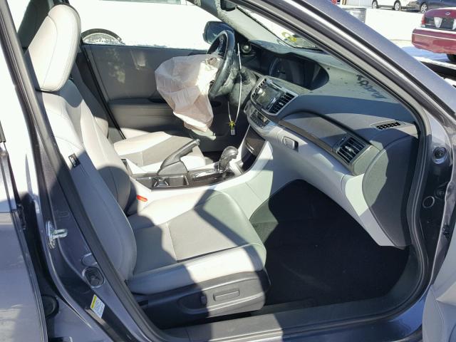 1HGCR2F81EA101207 - 2014 HONDA ACCORD EXL GRAY photo 5