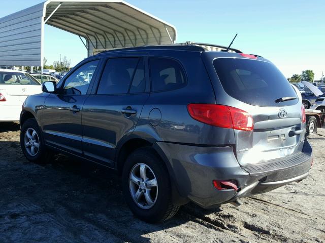 5NMSG73D38H208106 - 2008 HYUNDAI SANTA FE G GRAY photo 3