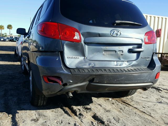 5NMSG73D38H208106 - 2008 HYUNDAI SANTA FE G GRAY photo 9