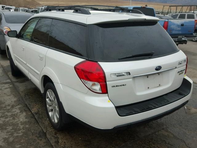 4S4BP66C797328394 - 2009 SUBARU OUTBACK 2. WHITE photo 3