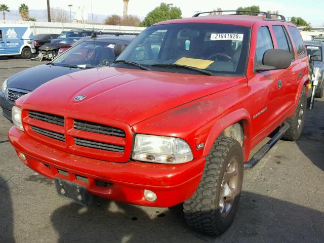 1B4HS28Y0WF197919 - 1998 DODGE DURANGO RED photo 2