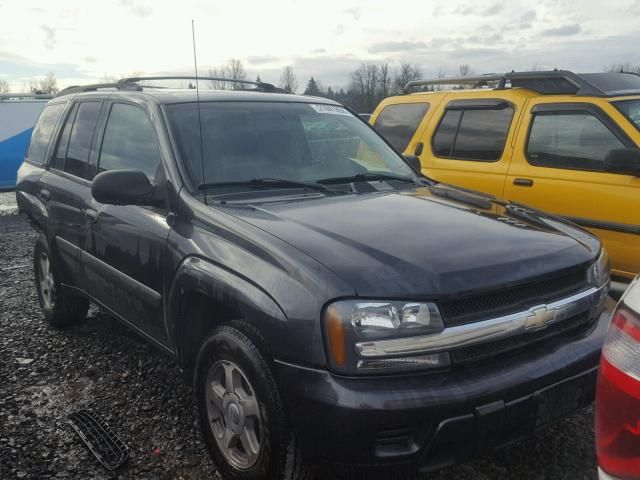 1GNDS13S252191065 - 2005 CHEVROLET TRAILBLAZE BLACK photo 1