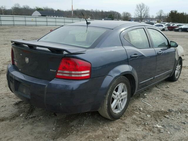 1B3LC56K08N682842 - 2008 DODGE AVENGER SX BLUE photo 4