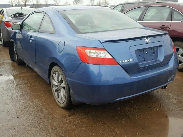 2HGFG1B99AH522759 - 2010 HONDA CIVIC EXL BLUE photo 3