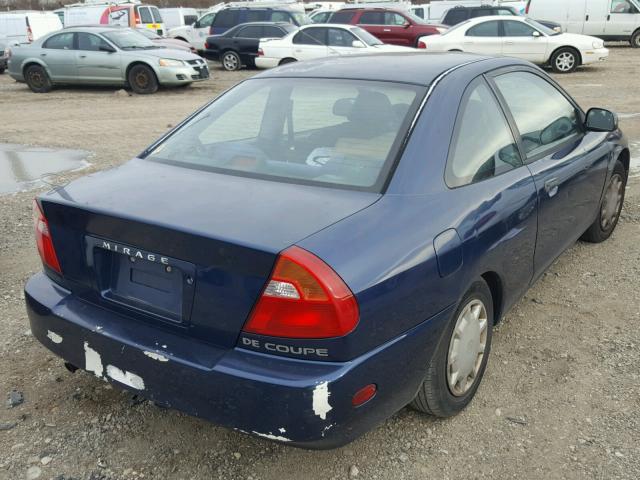 JA3AY11A1YU007892 - 2000 MITSUBISHI MIRAGE DE BLUE photo 4