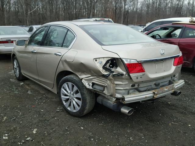 1HGCR3F82DA032368 - 2013 HONDA ACCORD EXL TAN photo 3
