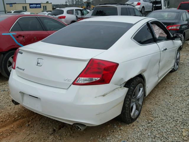 1HGCS2B88CA010846 - 2012 HONDA ACCORD EXL WHITE photo 4