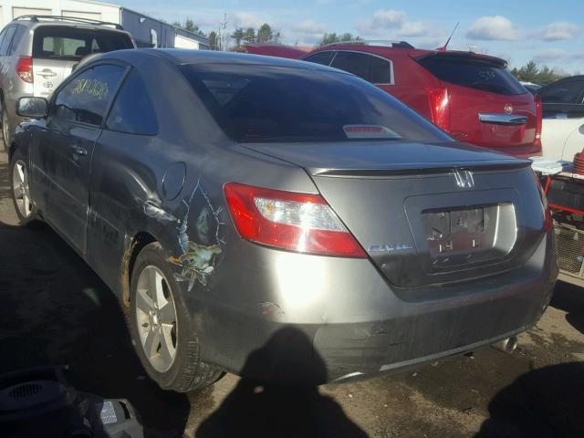 2HGFG11888H523498 - 2008 HONDA CIVIC EX ნაცრისფერი ფოტო 3