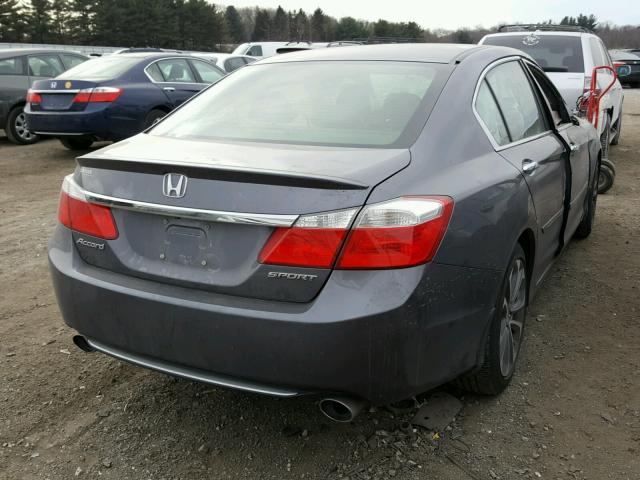 1HGCR2F58EA235041 - 2014 HONDA ACCORD SPO GRAY photo 4