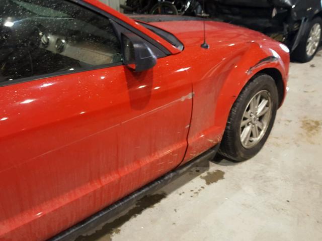 1ZVHT80N165117521 - 2006 FORD MUSTANG RED photo 9
