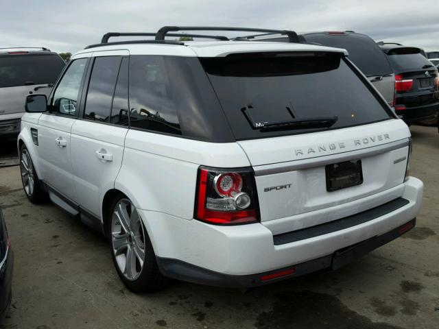 SALSK2D40CA757497 - 2012 LAND ROVER RANGE ROVE WHITE photo 3