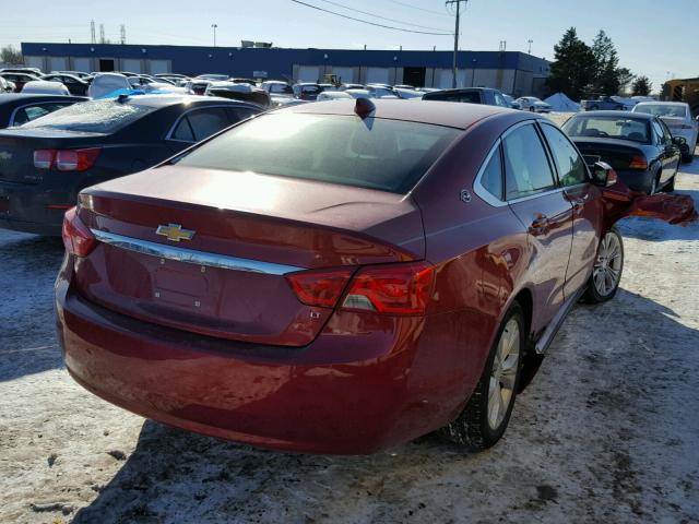 1G1115SL1FU103086 - 2015 CHEVROLET IMPALA LT RED photo 4