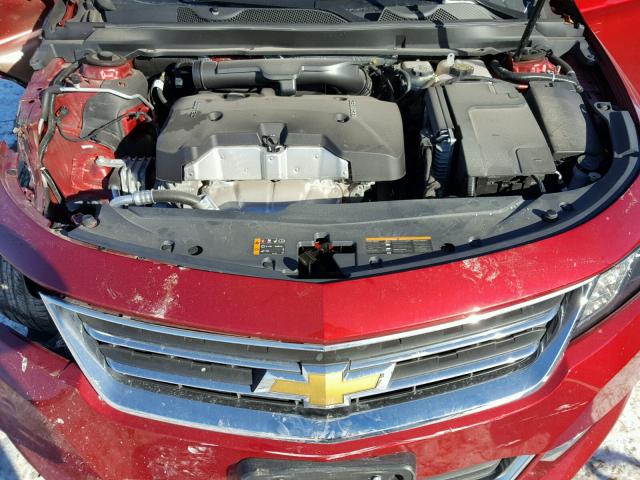 1G1115SL1FU103086 - 2015 CHEVROLET IMPALA LT RED photo 7