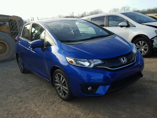 3HGGK5H89FM771192 - 2015 HONDA FIT EX BLUE photo 1