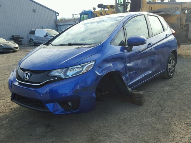 3HGGK5H89FM771192 - 2015 HONDA FIT EX BLUE photo 2