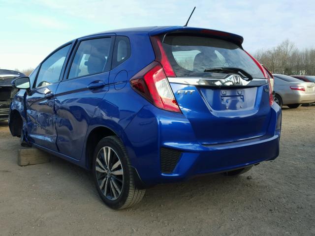 3HGGK5H89FM771192 - 2015 HONDA FIT EX BLUE photo 3