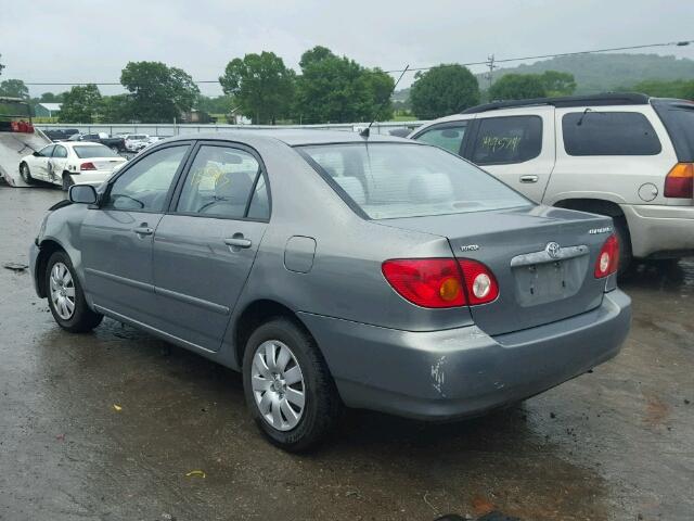 1NXBR32E93Z055905 - 2003 TOYOTA COROLLA CE ნაცრისფერი ფოტო 3