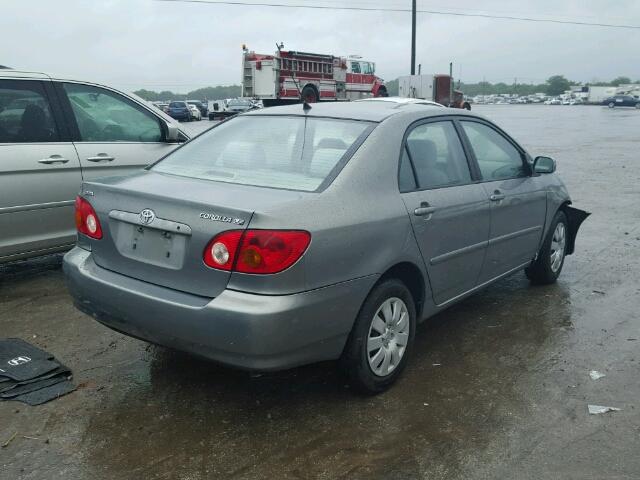 1NXBR32E93Z055905 - 2003 TOYOTA COROLLA CE ნაცრისფერი ფოტო 4