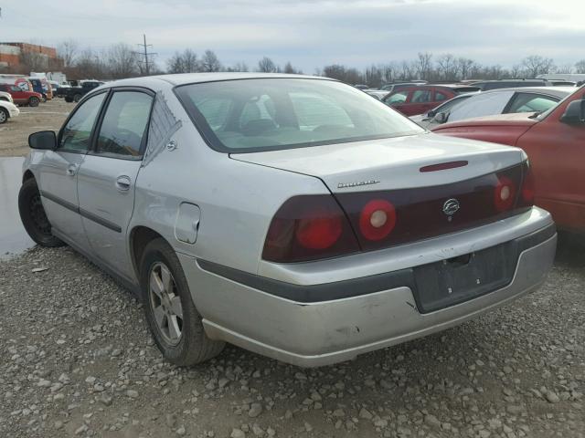 2G1WF52E839147281 - 2003 CHEVROLET IMPALA SILVER photo 3