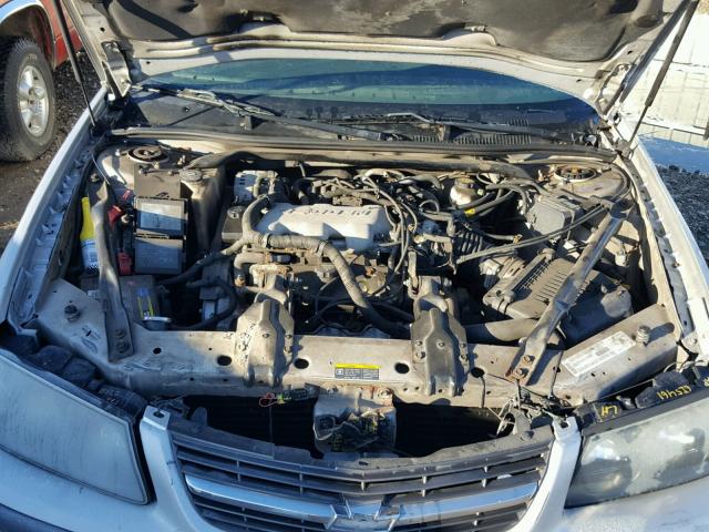 2G1WF52E839147281 - 2003 CHEVROLET IMPALA SILVER photo 7