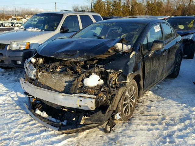 2HGFB2F86DH533213 - 2013 HONDA CIVIC EX BLACK photo 2