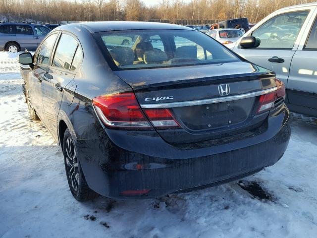 2HGFB2F86DH533213 - 2013 HONDA CIVIC EX BLACK photo 3