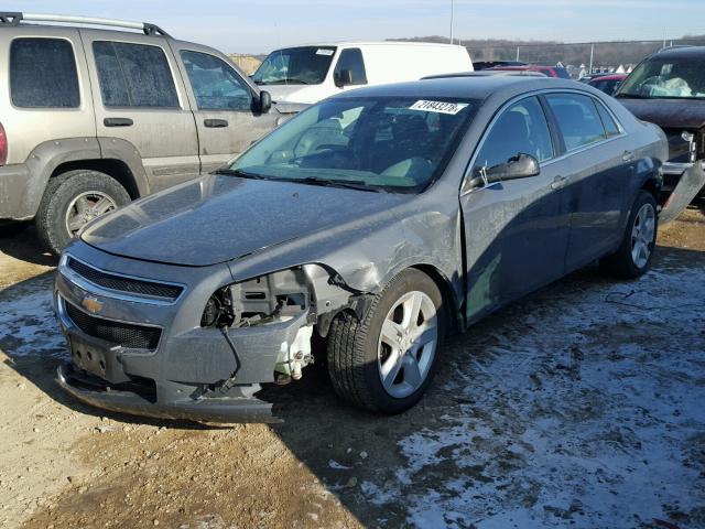 1G1ZG57B294211321 - 2009 CHEVROLET MALIBU LS GRAY photo 2