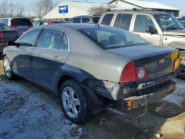 1G1ZG57B294211321 - 2009 CHEVROLET MALIBU LS GRAY photo 3