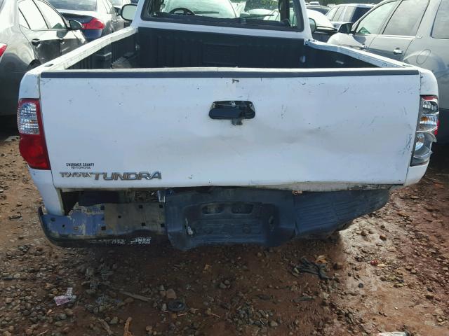 5TBJU32126S471565 - 2006 TOYOTA TUNDRA WHITE photo 9