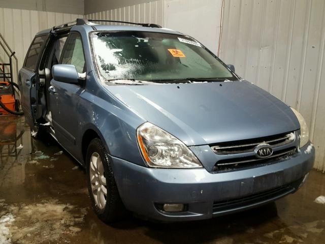 KNDMB233366098704 - 2006 KIA SEDONA EX BLUE photo 1