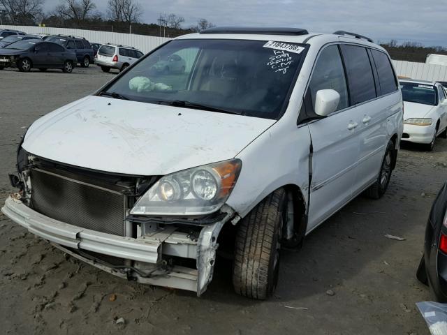 5FNRL387X8B417785 - 2008 HONDA ODYSSEY EX WHITE photo 2