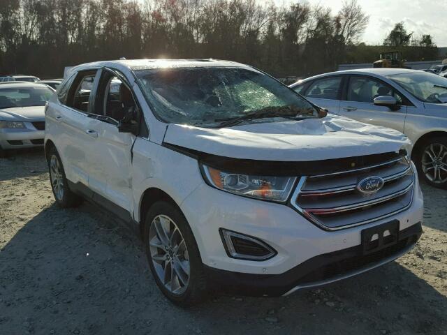 2FMPK3K93FBC16028 - 2015 FORD EDGE WHITE photo 1