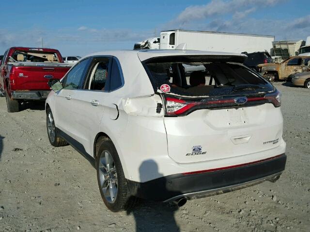 2FMPK3K93FBC16028 - 2015 FORD EDGE Beyaz fotoğraf 3