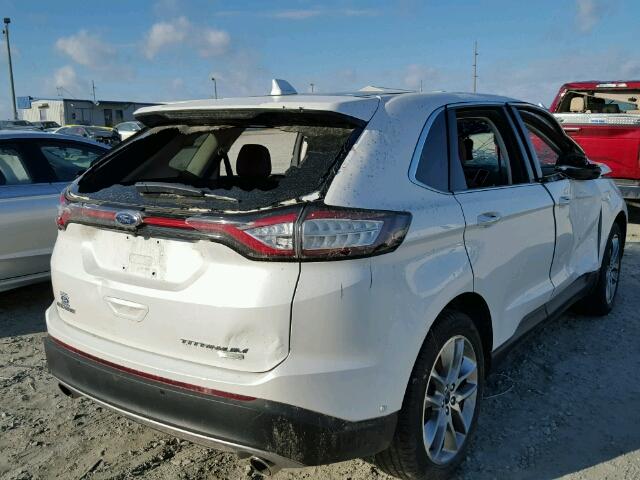 2FMPK3K93FBC16028 - 2015 FORD EDGE WHITE photo 4