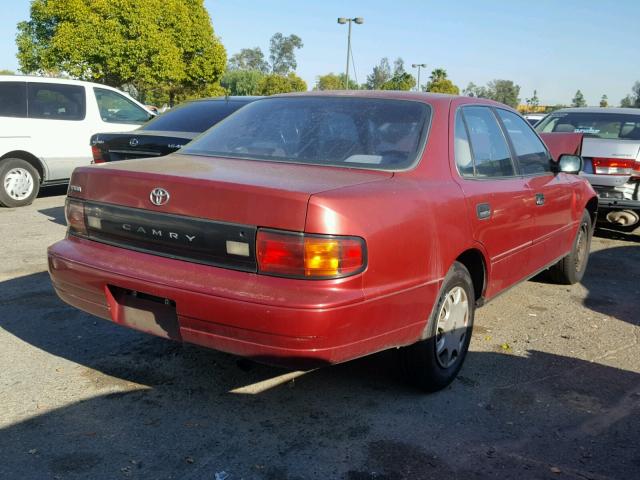 4T1SK11E9PU217256 - 1993 TOYOTA CAMRY DX RED photo 4