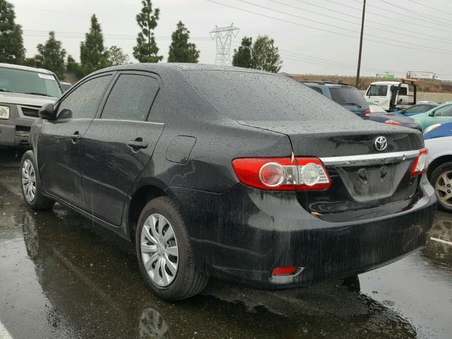 5YFBU4EE1DP207436 - 2013 TOYOTA COROLLA BA BLACK photo 3